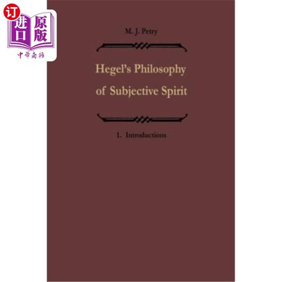 海外直订Hegels Philosophie Des Subjektiven Geistes / Hegel's Philosophy of Subjective Sp 黑格尔的理性哲学/黑格尔的