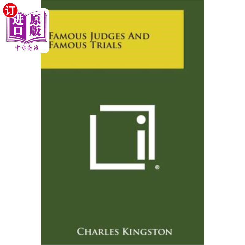 海外直订Famous Judges and Famous Trials 著名法官和著名审判