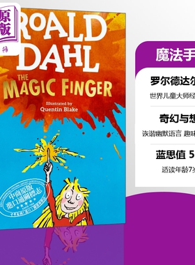 预售 the magic finger 魔法手指 英文原版 Roald Dahl罗尔德达尔 560L 7-12岁  经典儿童文学著作 课外阅读 可搭查理和巧克力工厂