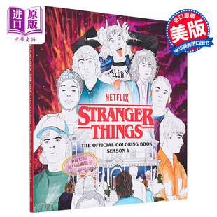 Coloring 可搭怪奇物语立体书怪奇物语? 英文原版 怪奇物语周边 Book Official Things Stranger 怪奇物语官方涂色书第4季 预售