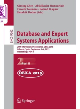 海外直订Database and Expert Systems Applications 数据库和专家系统应用“，