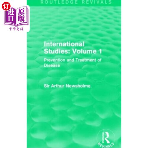 海外直订医药图书International Studies: Volume 1: Prevention and Treatment of Disease 国际研究：卷1（劳特利奇复苏）