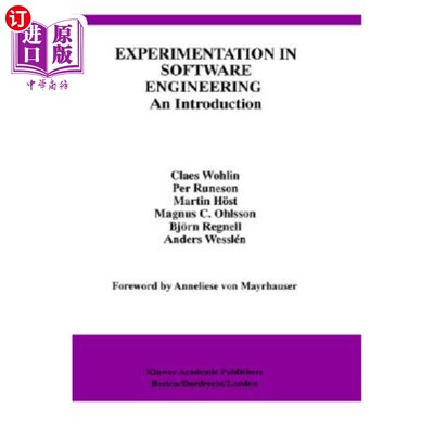 海外直订Experimentation in Software Engineering: An Introduction 软件工程中的实验:导论