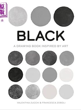 预售 黑色 受艺术启发的绘本 英文原版 Black A Drawing Book Inspired by Art Valentina Zucchi【中商原版】