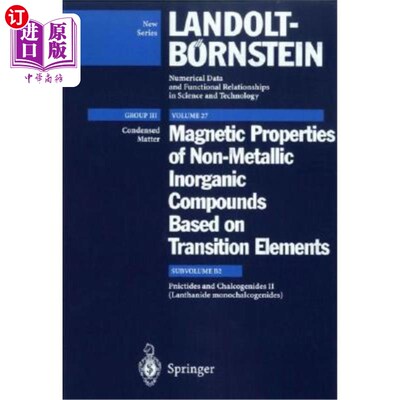 海外直订Lanthanide Monochalcogenides 镧系单卤化物