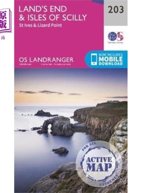 海外直订Land's End & Isles of Scilly 陆地尽头和锡利群岛