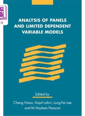 海外直订Analysis of Panels and Limited Dependent Variable Models 面板分析与有限因变量模型