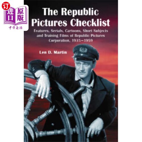 海外直订Republic Pictures Checklist 共和国图片清单