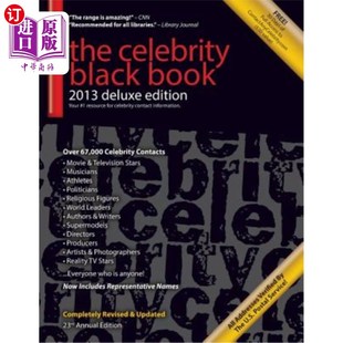 for Black 名人黑皮书2013 Accurate Fans Celebrity 000 Addresses 海外直订The Book 2013