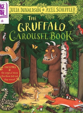 现货 The Gruffalo Carousel Book 咕噜牛立体旋转书 儿童亲子立体故事书睡前阅读 精装 英文原版 6-9岁【中商原版】