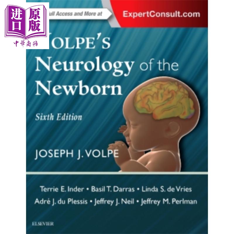 现货 Volpe新生儿神经学第6版英文原版 Volpe s Neurology of the Newborn Joseph Volpe【中商原版】Elsevier