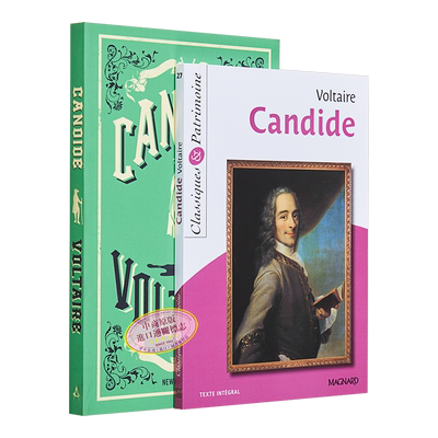 老实人 英文原版 Candide Voltaire 小语种 英文对照 法文原版【中商原版】