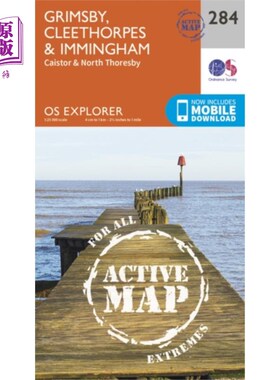 海外直订Grimsby, Cleethorpes and Immingham, Caistor and ... 格里姆斯比，克利索普斯和明汉，凯斯特和北托尔斯比
