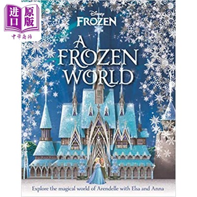 现货 Disney A Frozen World 迪士尼冰雪奇缘的世界 英文原版儿童绘本 迪士尼主题 4到6岁【中商原版】