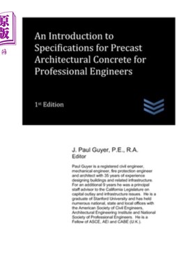 海外直订An Introduction to Specifications for Precast Architectural Concrete for Profess 专业工程师预制建筑混凝土规