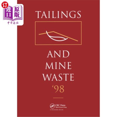 海外直订Tailings and Mine Waste 1998 尾矿和矿山废物，1998年