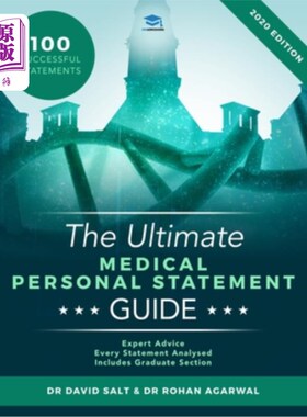 海外直订The Ultimate Medical Personal Statement Guide: 100 Successful Statements, Expert 终极医学个人陈述指南:100份