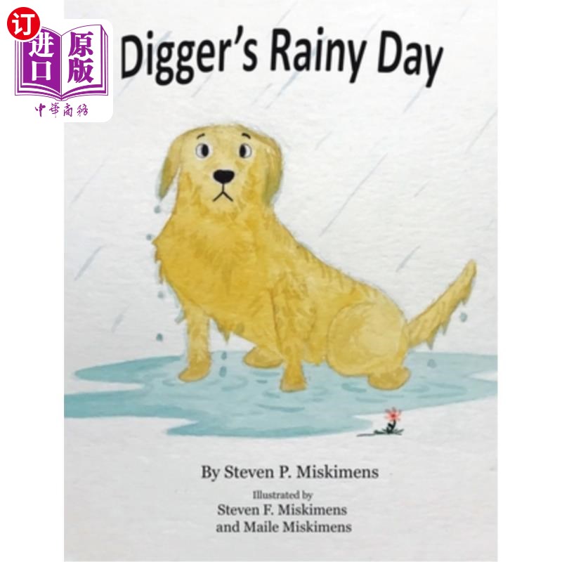 海外直订Digger's Rainy Day 挖掘机的雨天