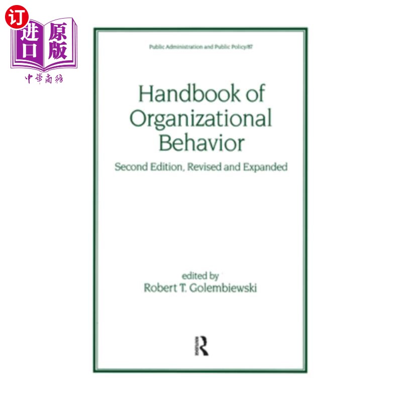 海外直订Handbook of Organizational Behavior 组织行为手册