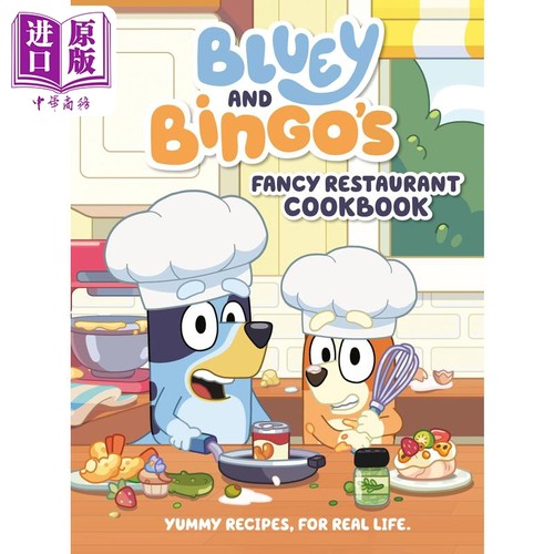 小蓝狗布鲁伊：神奇的菜谱Bluey: Fancy Rest. Cookbook 英文原版 卡通动画 儿童绘本 故事图画书 精装精品绘本【中商原版】
