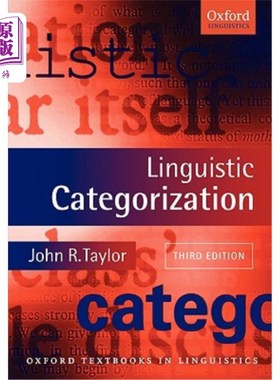 海外直订Linguistic Categorization 语言范畴