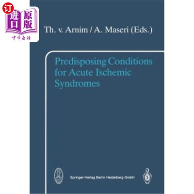 海外直订医药图书Predisposing Conditions for Acute Ischemic Syndromes 急性缺血性综合征的易感条件