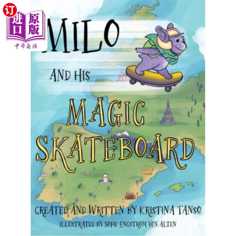 海外直订Milo and His Magic Skateboard: Europe 麦洛和他的神奇滑板：欧洲