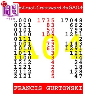 海外直订Abstract 摘要填字游戏4x6A04 Crossword 4x6A04