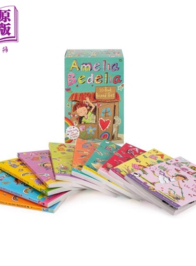 糊涂女佣章节书 10册盒装 Amelia Bedelia Chapter Book 10-Book Box Set 英文原版 儿童章节书 插图章节故事书【中商原版】