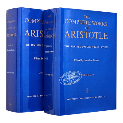 预售 亚里士多德全集 Complete Works of Aristotle 英文原版 Aristotle Jonathan Barnes 希腊哲学【中商原版】