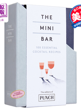 【中商原版】迷你酒吧：100个鸡尾酒配方（8本套装）英文原版 The Mini Bar: 100 Essential Cocktail Recipes Clarkson Pott