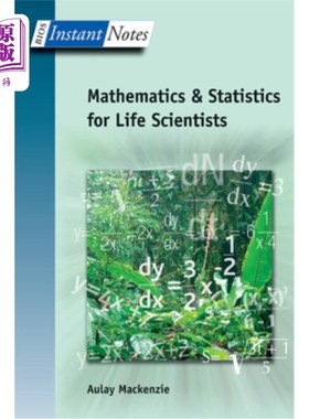 海外直订BIOS Instant Notes in Mathematics and Statistics for Life Scientists 面向生命科学家的数学和统计学即时笔记