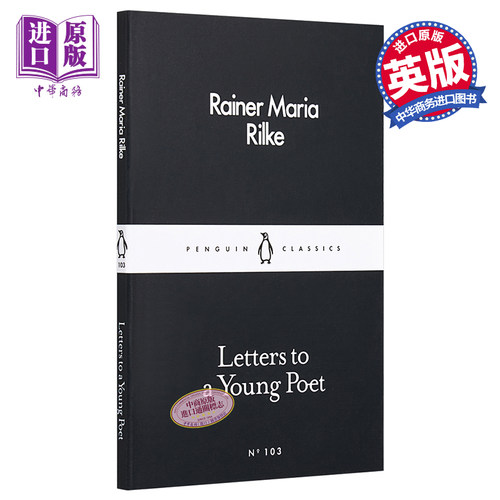 里尔克 给青年诗人的信 LBS 103 Letters to a Young Poet 英文原版 小黑书 103 致一位青年诗人的信 企鹅经典 【中商原版】