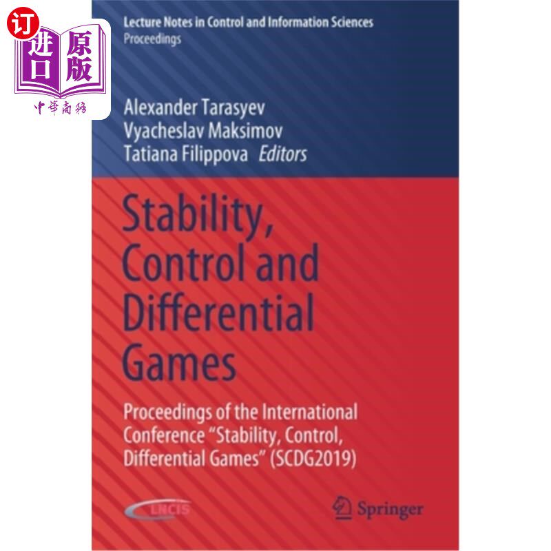 海外直订Stability, Control and Differential Games: Proceedings of the International Conf 稳定性，控制和微分对策:“