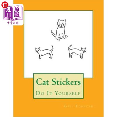 海外直订Cat Stickers: Do It Yourself 猫贴纸：自己做