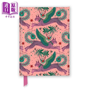 预售 艾玛 J 希普利 猞猁 烫金手帐 英文原版 Emma J Shipley Lynx Foiled Journal Flame Tree Studio【中商原版】