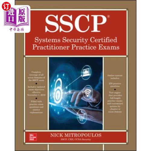 海外直订SSCP Systems Security Certified Practitioner Pra... SSCP系统安全认证从业人员实践考试