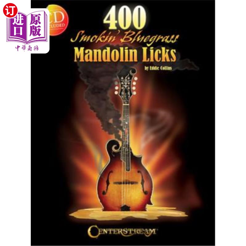 海外直订400 Smokin' Bluegrass Mandolin Licks 400次烟雾蓝草曼陀林舔