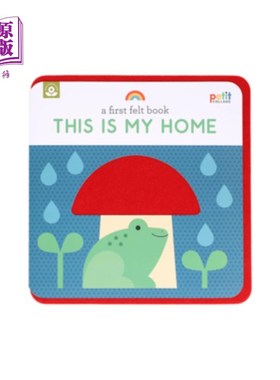 海外直订A First Felt Book: This Is My Home 第一本毛毡书：这是我的家