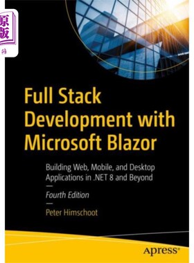 海外直订Full Stack Development with Microsoft Blazor Microsoft Blazor的全栈开发