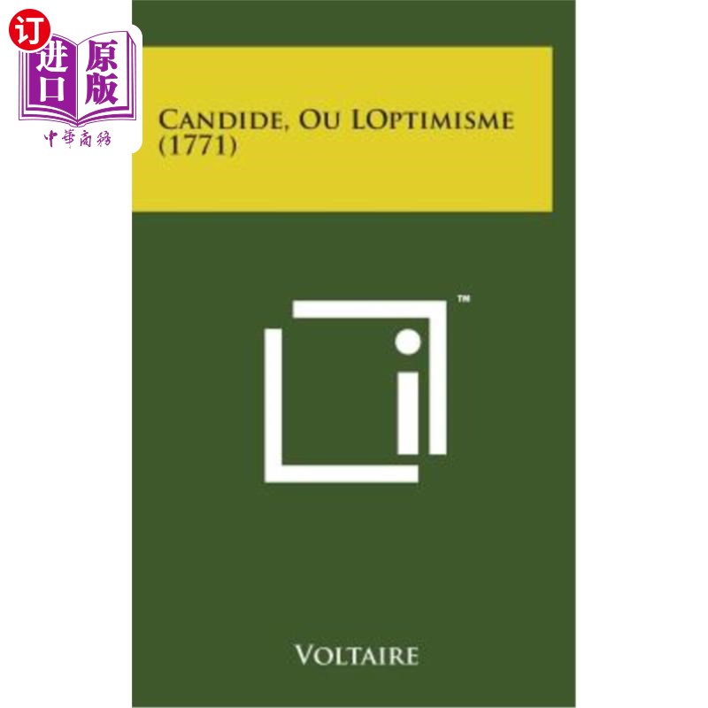 海外直订法语 Candide, Ou Loptimisme (1771) 老实人或洛普主义(1771年)