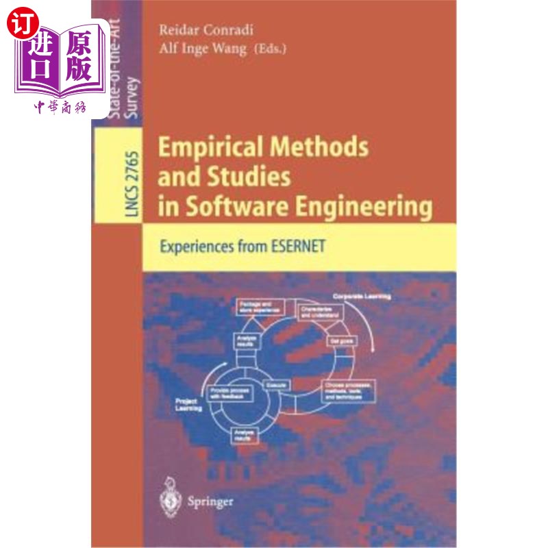 海外直订Empirical Methods and Studies in Software Engineering: Experiences from Esernet 软件工程中的经验方法和研究: