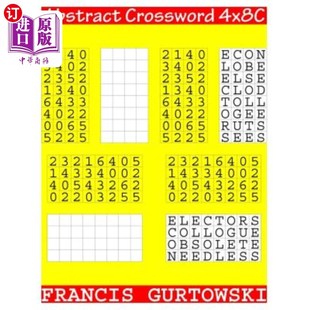 海外直订Abstract 填字游戏4x8C摘要 Crossword 4x8C