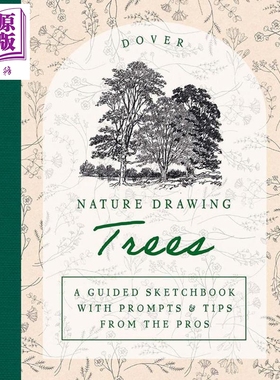预售 Nature Drawing 进口艺术 自然绘画：树木：一本由专业人士提供提示和技巧的指导性素描【中商原版】