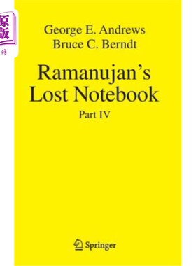 海外直订Ramanujan's Lost Notebook: Part IV 拉马努扬遗失笔记本：第四部分