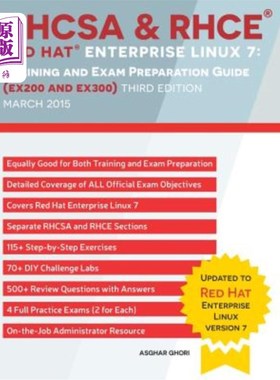 海外直订RHCSA & RHCE Red Hat Enterprise Linux 7: Training and Exam Preparation Guide (EX rhcsa&rhce