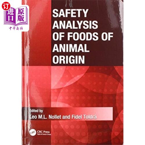 海外直订Safety Analysis of Foods of Animal Origin 动物源性食品安全性分析