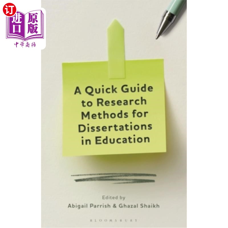 海外直订A Quick Guide to Research Methods for Dissertations in Education 教育学位论文研究方法快速指南