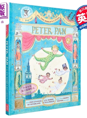 立体发声书 彼得潘 All the Worlds a Stage Peter Pan A pop-out sound adventure 英文原版儿童绘本故事书 精装【中商原版?