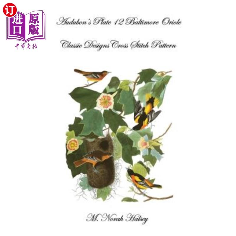 海外直订audubons plate 12 baltimore oriole: classic designs